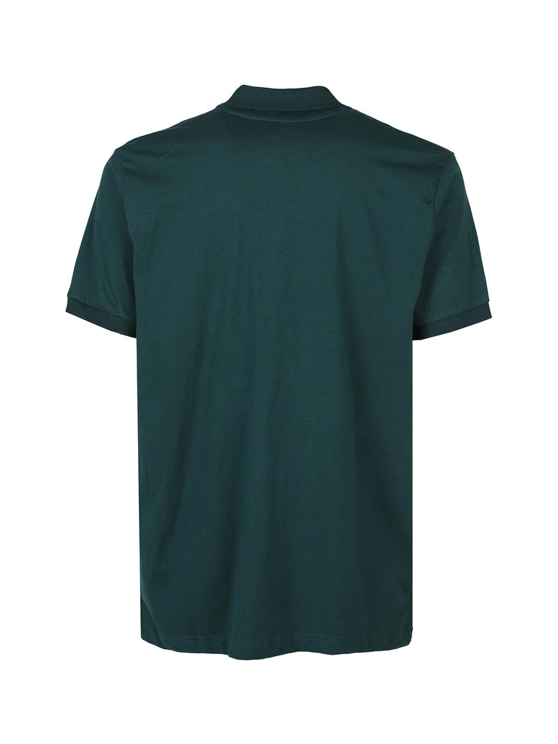Polo da uomo in cotone a maniche corte - verde