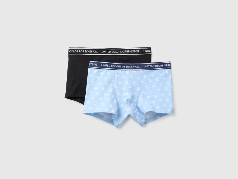 Set aus zwei Boxershorts mit Logo-Gummizug