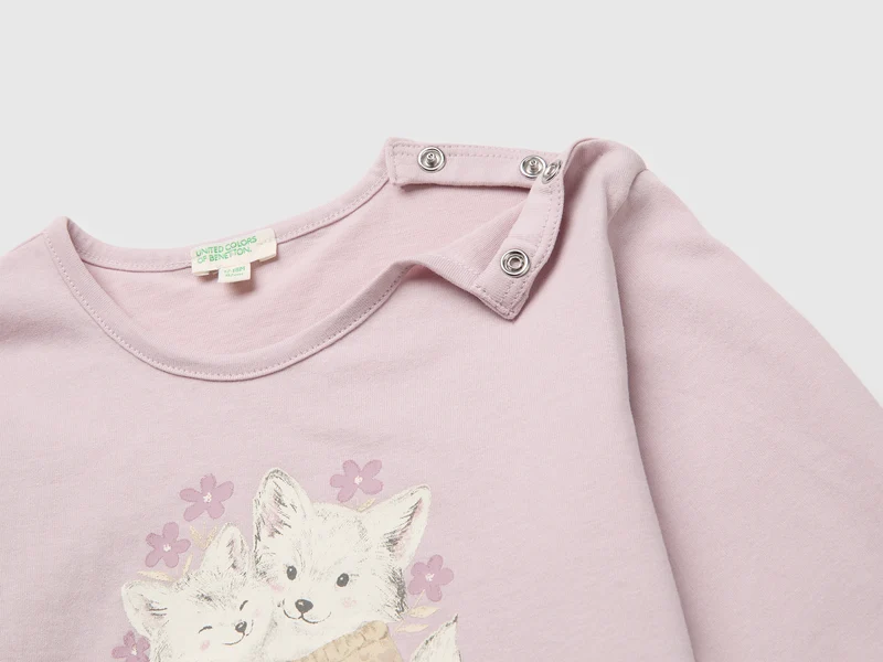 T-Shirt aus Bio-Baumwolle mit Print
