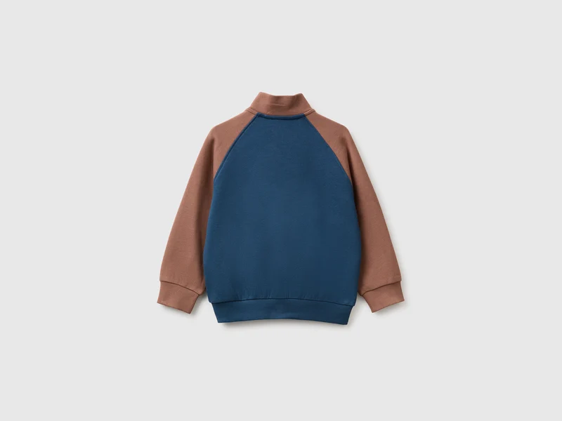 Sweatshirt mit Reißverschluss und Logo