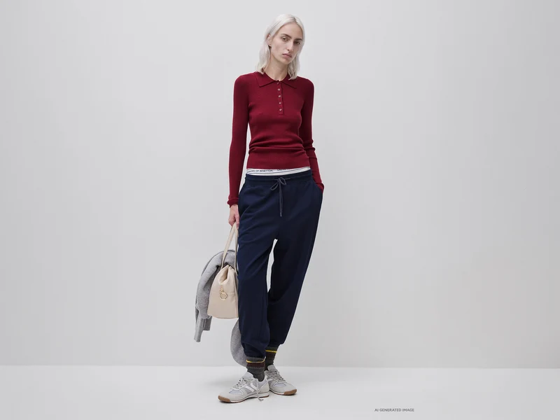 Poloshirt aus einer Seiden-Woll-Mischung