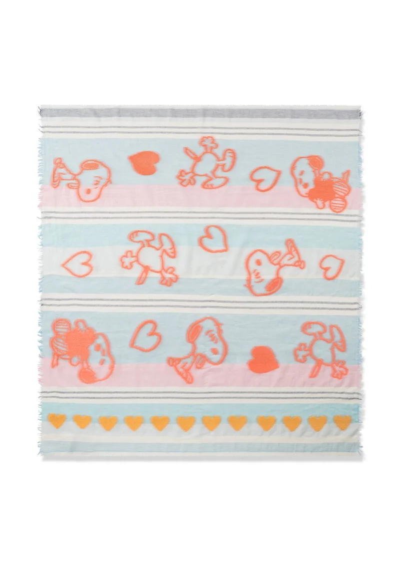JACQUARD SQUARE COTTON/POLYACRYLIC
