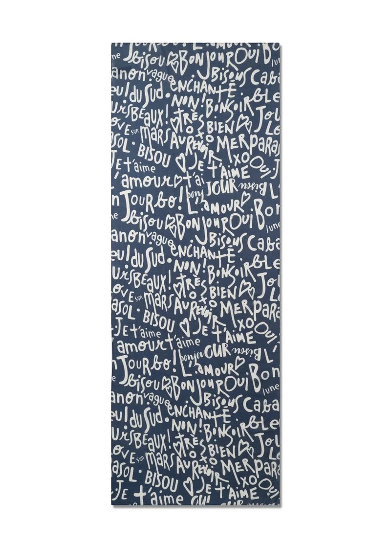 PRINTED SCARF MODAL/COTTON FRENCH Q