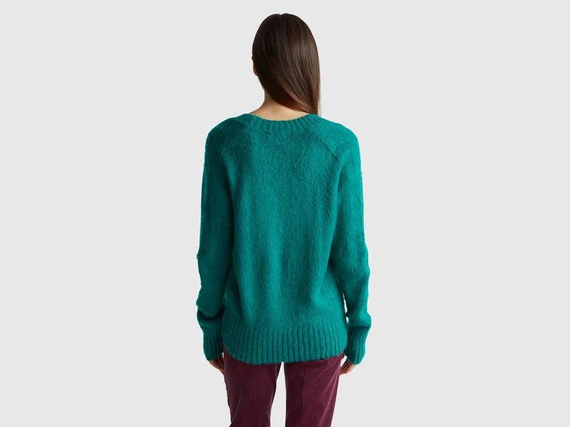 Warmer Pullover aus Mohairmischung