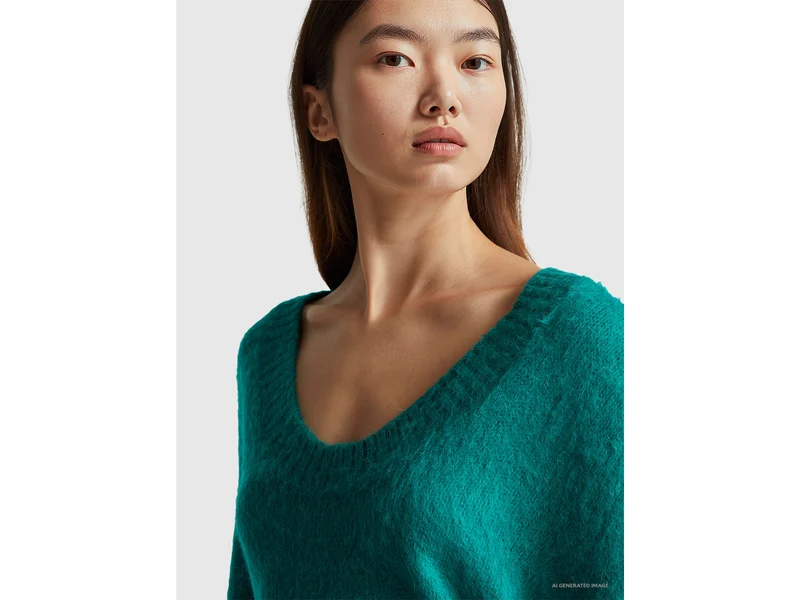 Warmer Pullover aus Mohairmischung