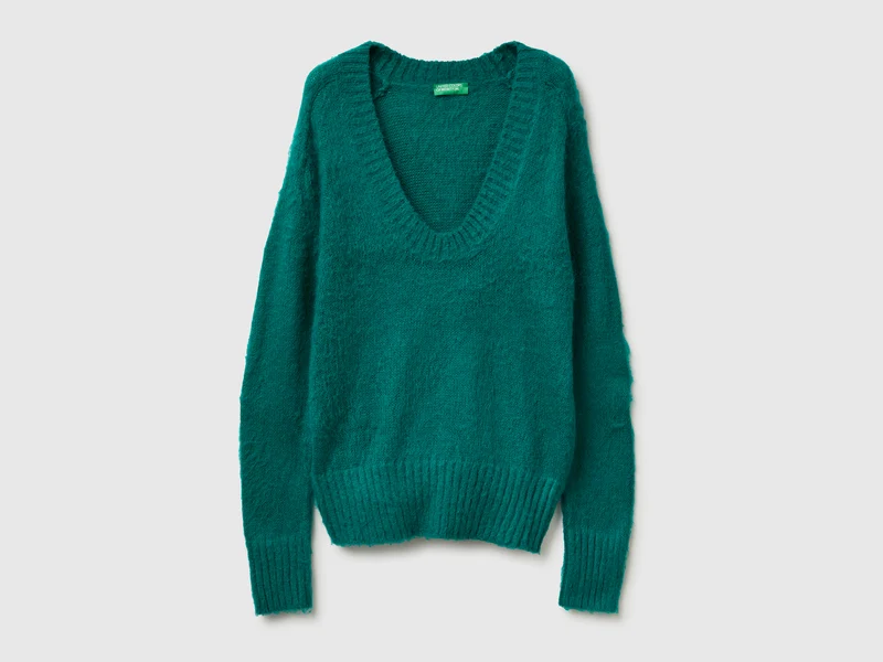 Warmer Pullover aus Mohairmischung