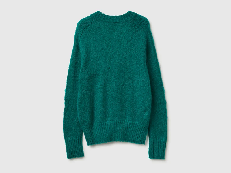 Warmer Pullover aus Mohairmischung