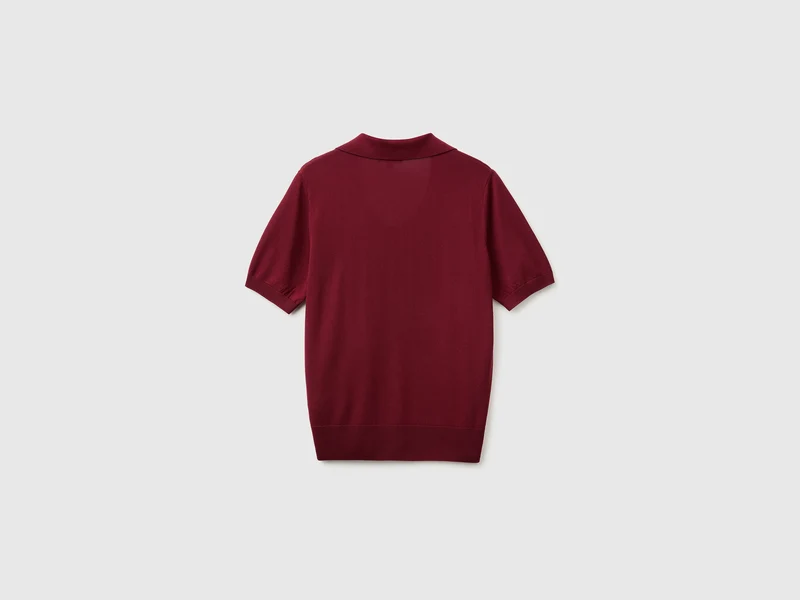 Kurzärmeliger Pullover aus Seidenmischung