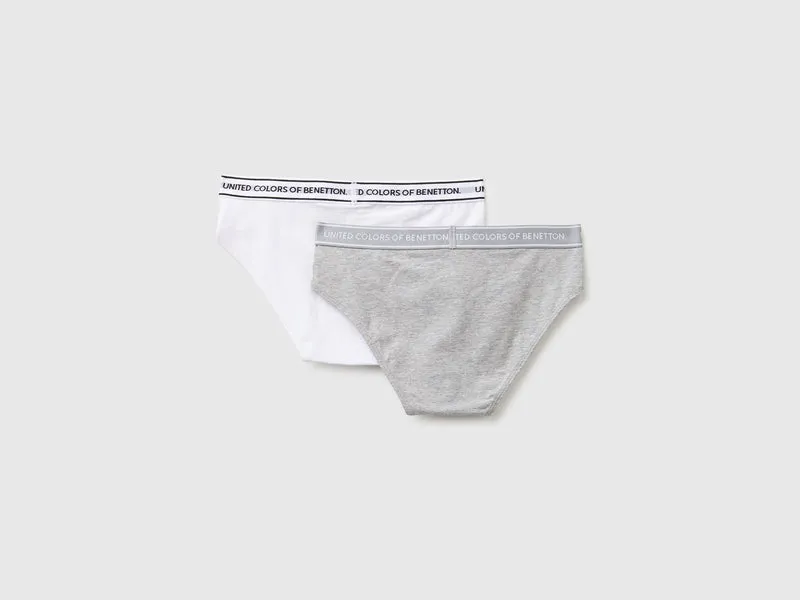 Set aus zwei Slips mit Logo-Gummizug