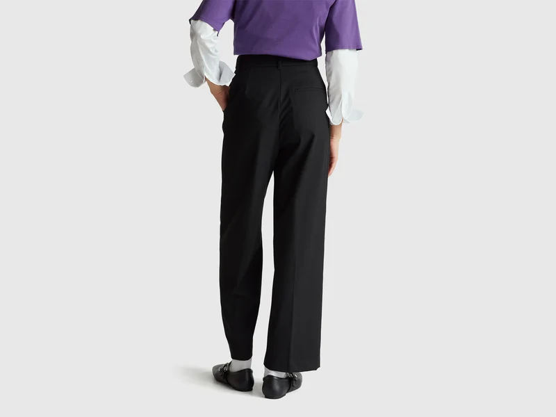 Weite Flanellhose