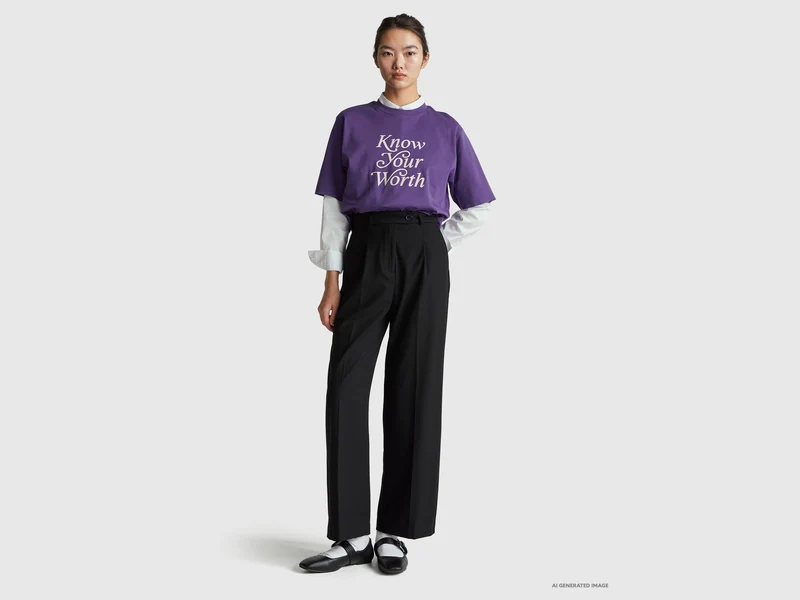 Weite Flanellhose