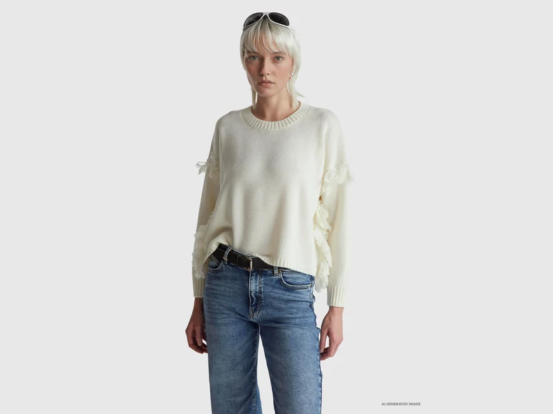 Pullover mit Fransen
