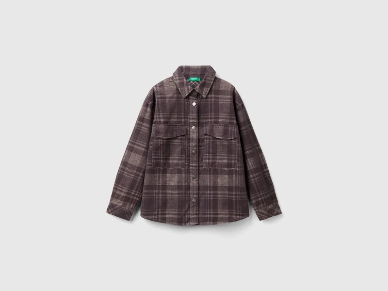 Tartan-Hemd aus Samt