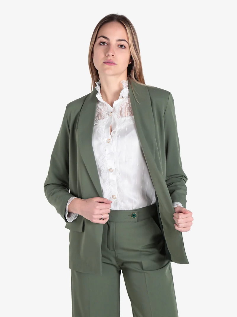 Blazer donna aperto - militare