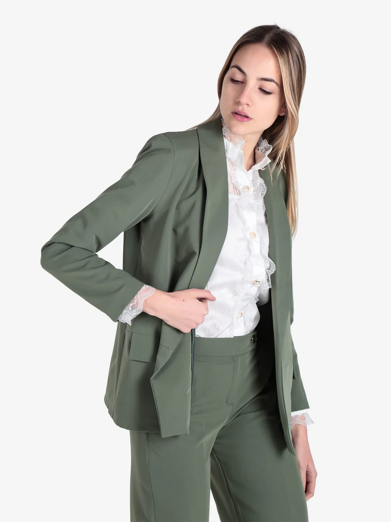 Blazer donna aperto - militare