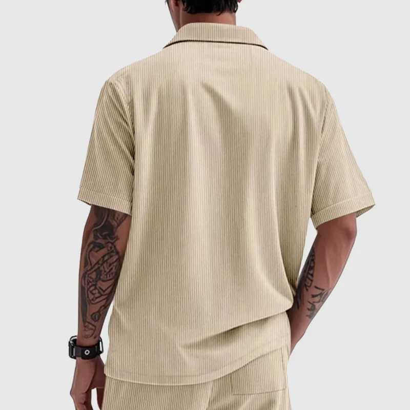 Elegant Corduroy Men's Shirt