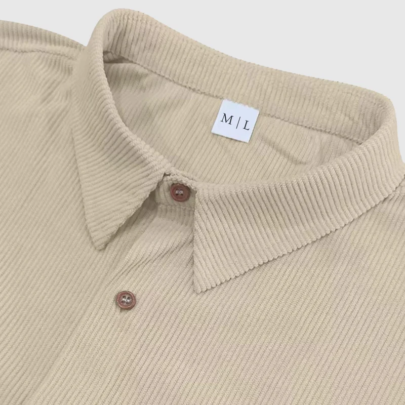 Elegant Corduroy Men's Shirt