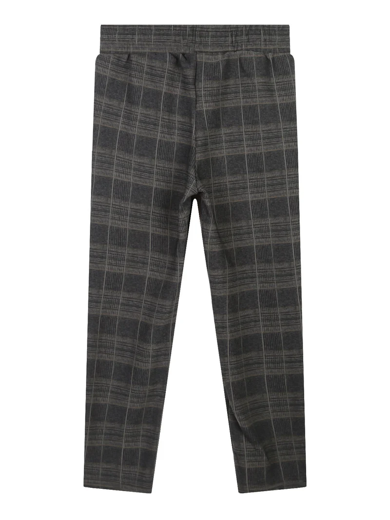 Leggings da bambina con interno in pile - nero