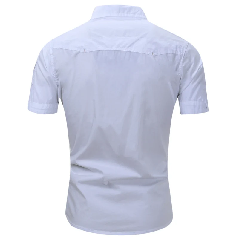 Short Sleeved Cotton Cargo Shirt