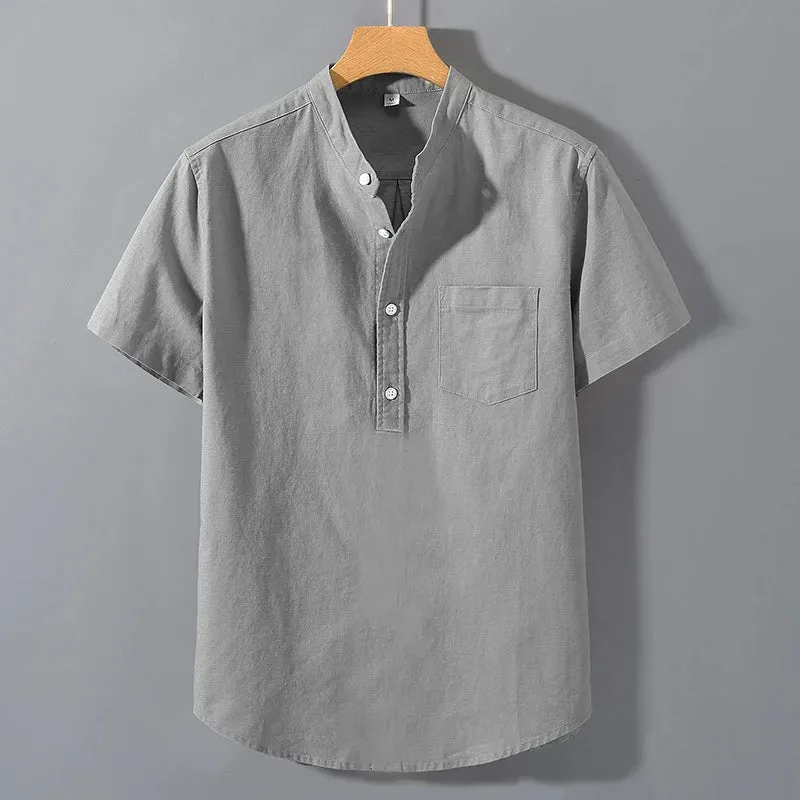 Short Sleeved Cotton Shirt