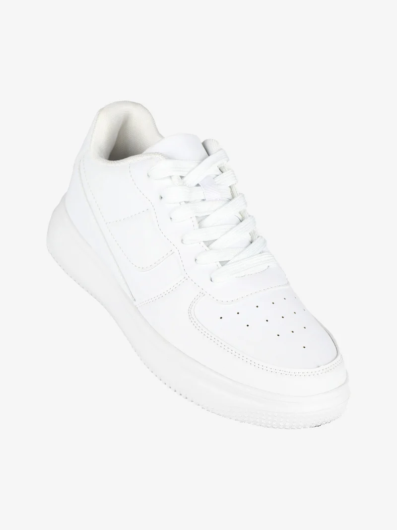 Sneakers basse sportive da donna - bianco