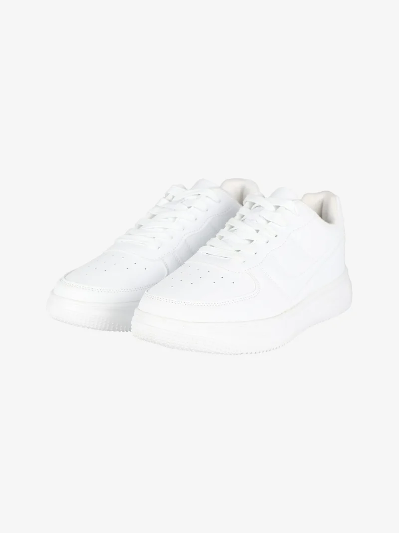Sneakers basse sportive da donna - bianco