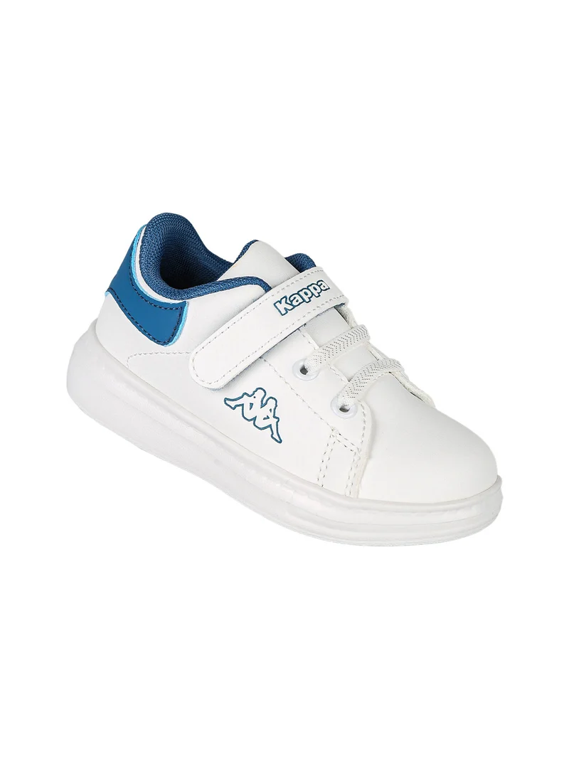 BLOOP Sneakers da bambino in ecopelle con cinturino a strappo - bianco