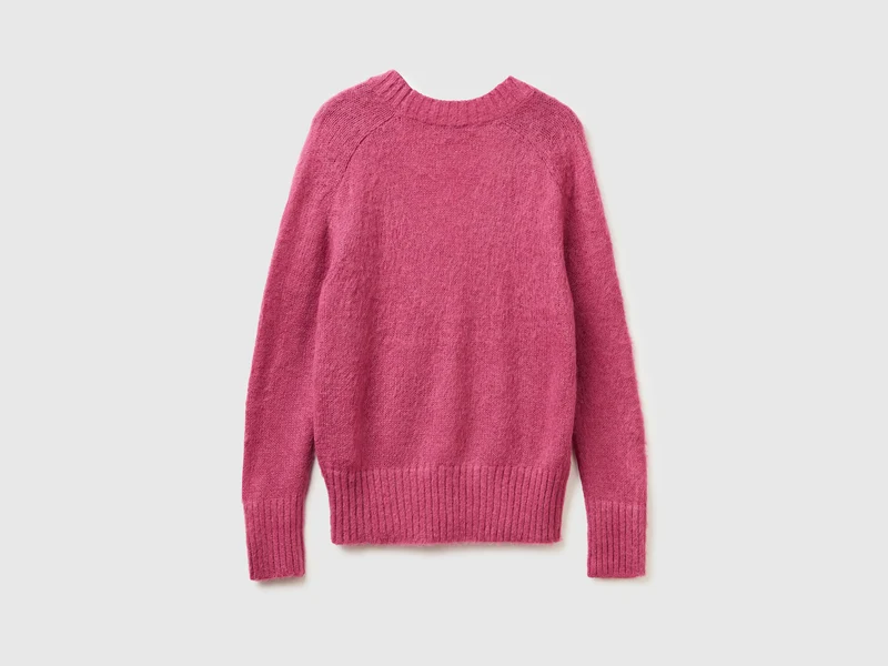 Warmer Pullover aus Mohairmischung