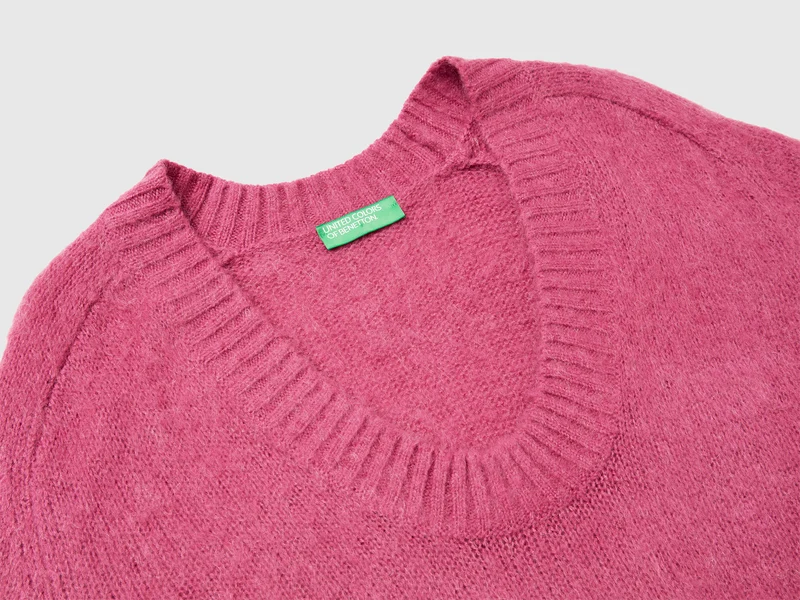 Warmer Pullover aus Mohairmischung