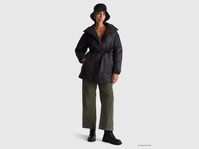 Wattierte Nylonjacke