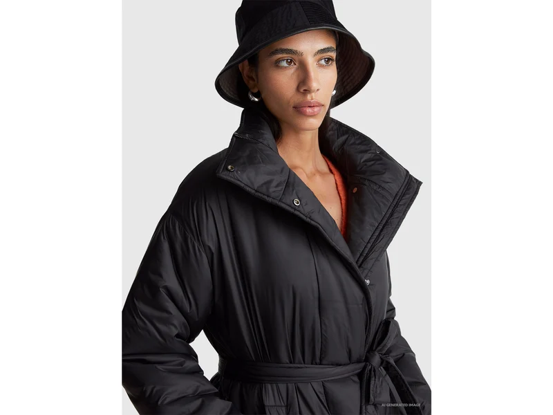 Wattierte Nylonjacke