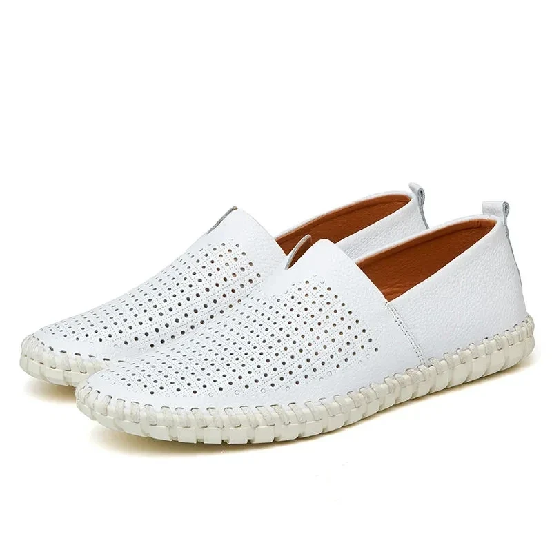 Elegant Breathable Leather Loafers