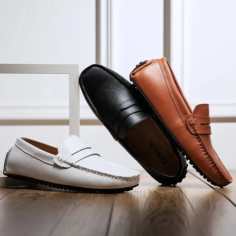 Casual Leather Summer Loafers