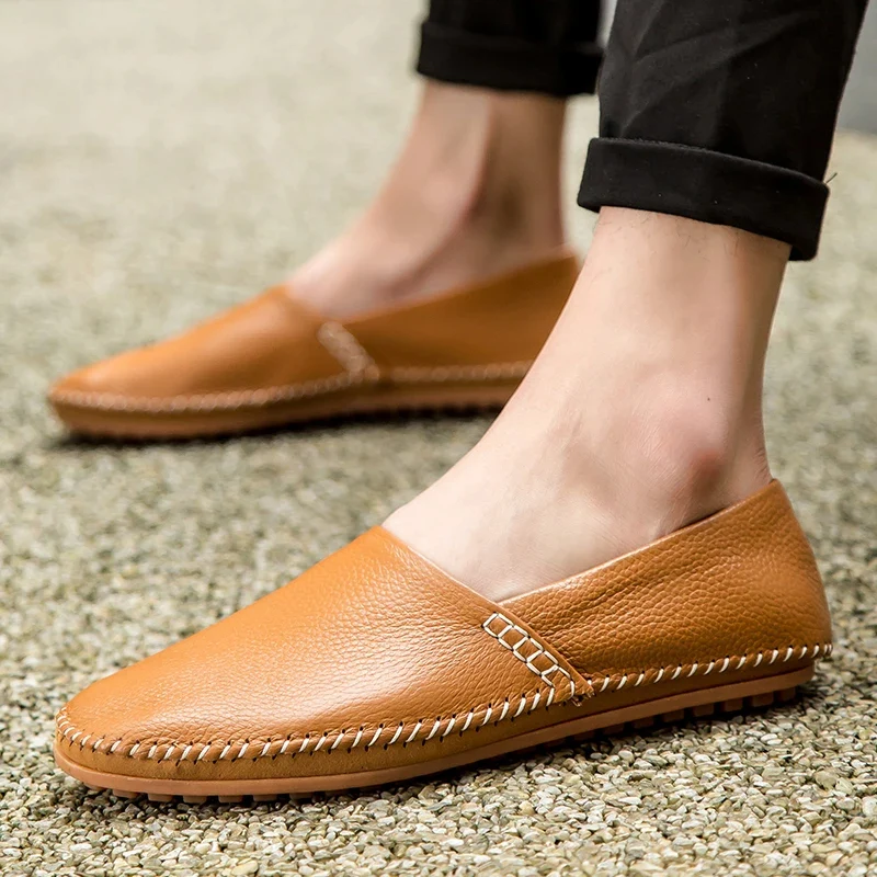 Light Leather Loafers