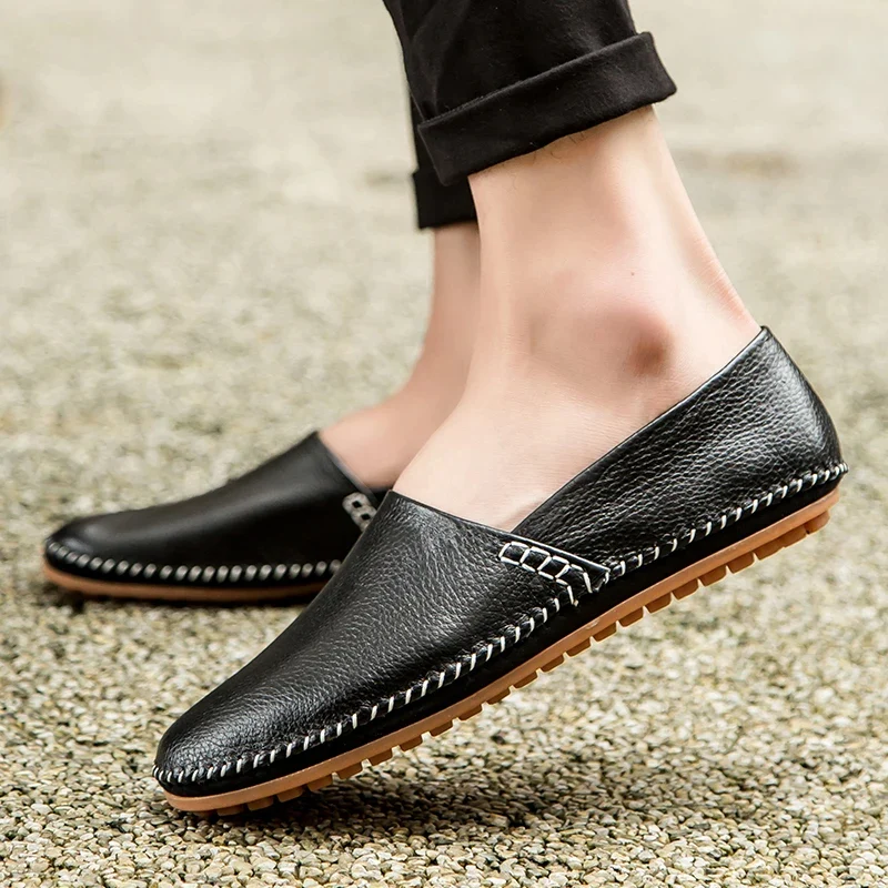 Light Leather Loafers