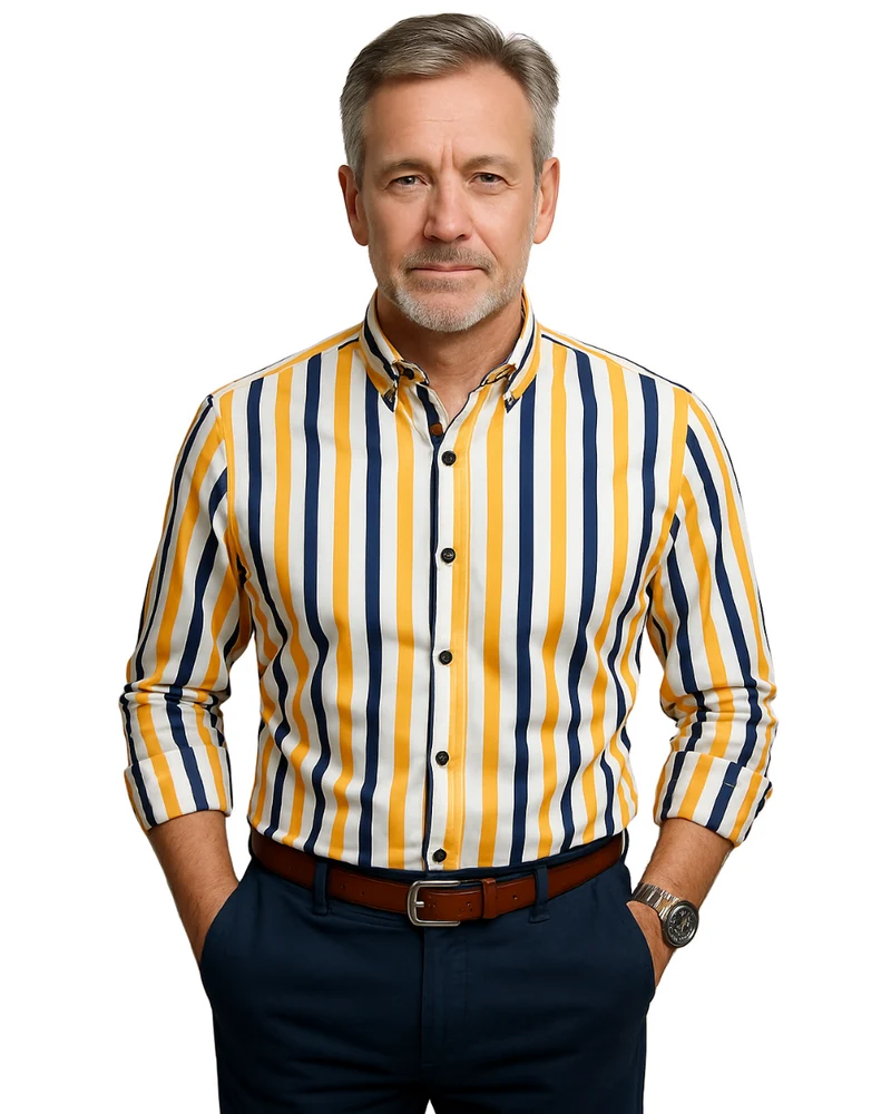 Givalli - Casual Striped Men's Shirt
