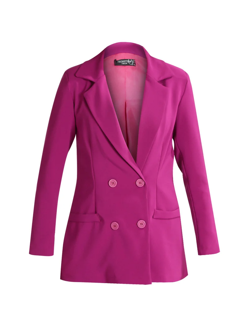 Blazer doppiopetto donna - porpora