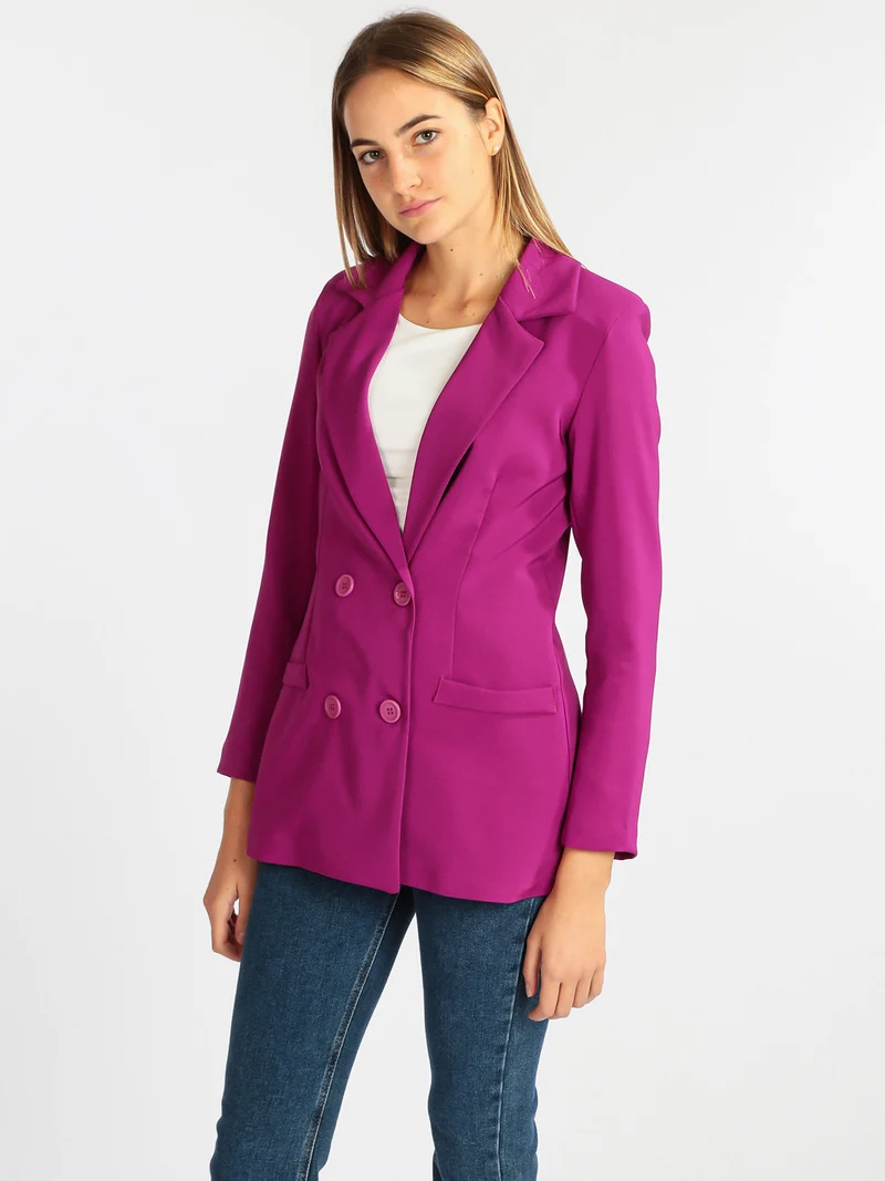 Blazer doppiopetto donna - porpora