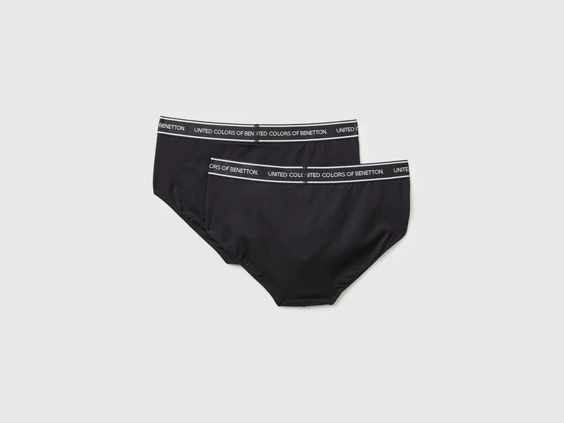 Set aus zwei Slips mit Logo-Gummizug