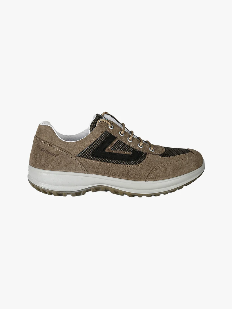 Sneakers in pelle scamosciata da uomo - marrone