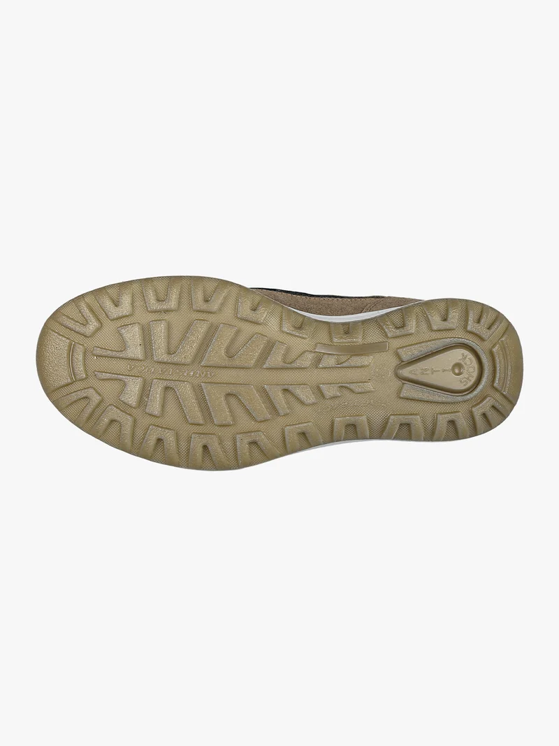 Sneakers in pelle scamosciata da uomo - marrone