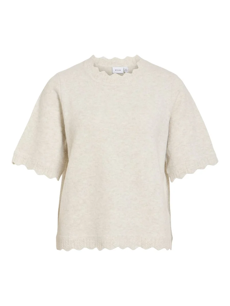 VINIKOLINA O-NECK 2/4 KNIT TOP - NOOS
