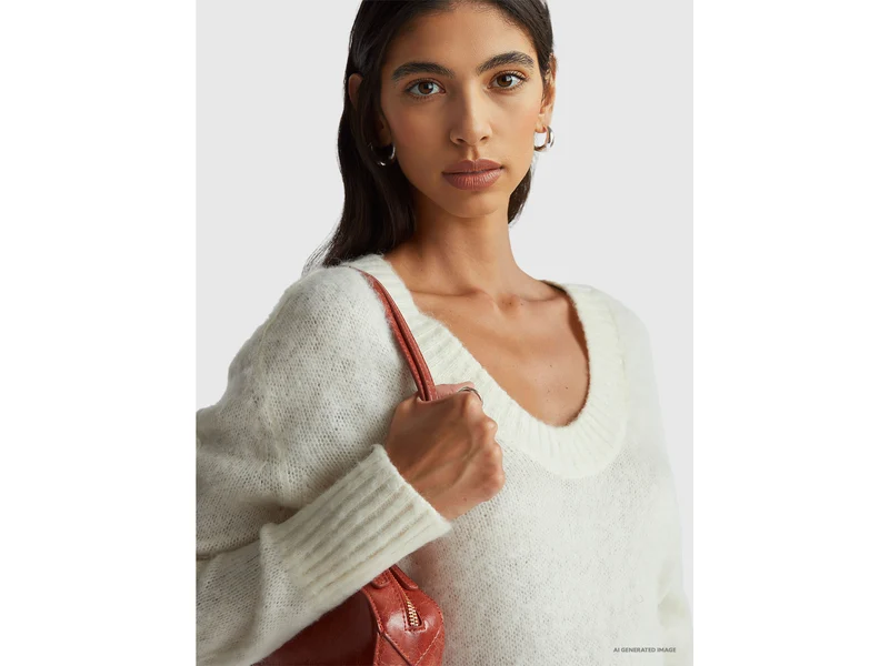 Warmer Pullover aus Mohairmischung