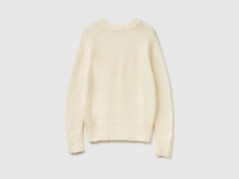 Warmer Pullover aus Mohairmischung
