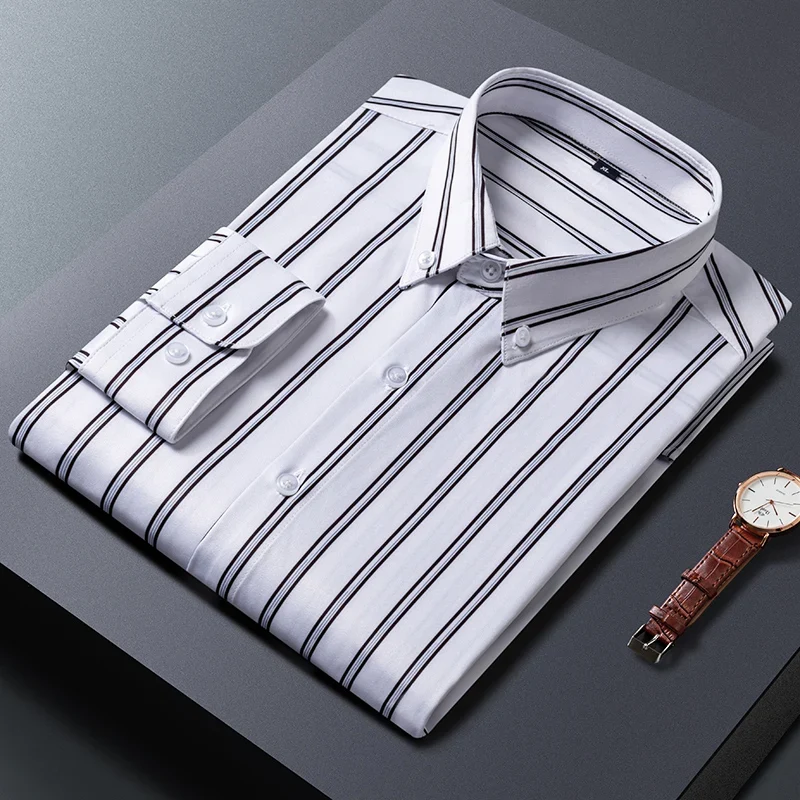 Givalli - Elegant Striped Men's Shirt