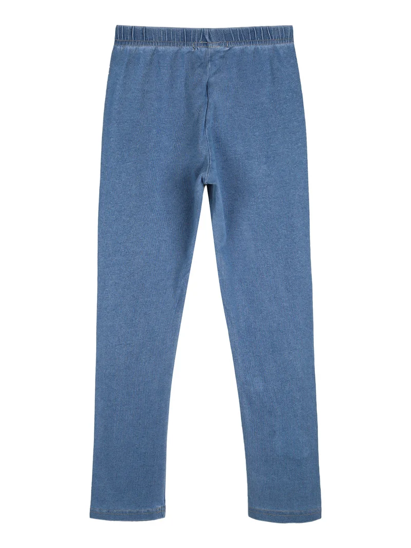 Jeggings da bambina con strass - jeans