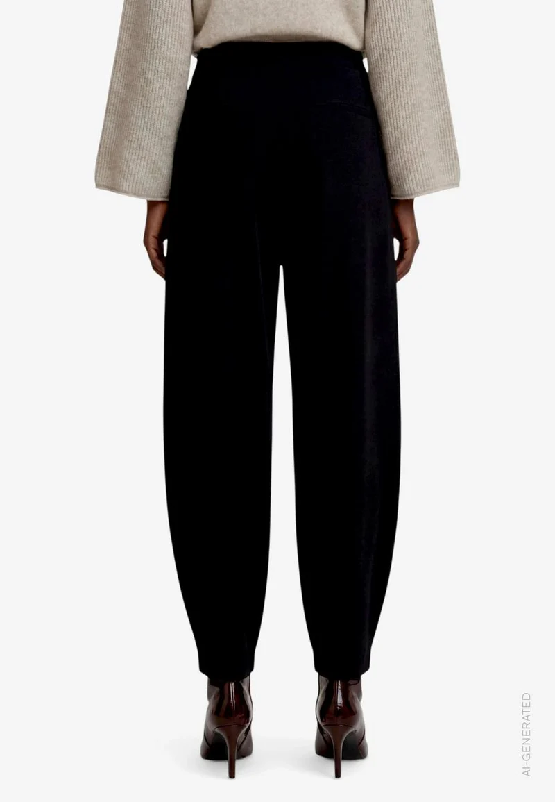 Damen Stoffhose mit Bundfalten