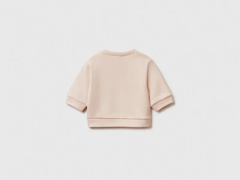 Bedrucktes Sweatshirt aus Baumwollmischung