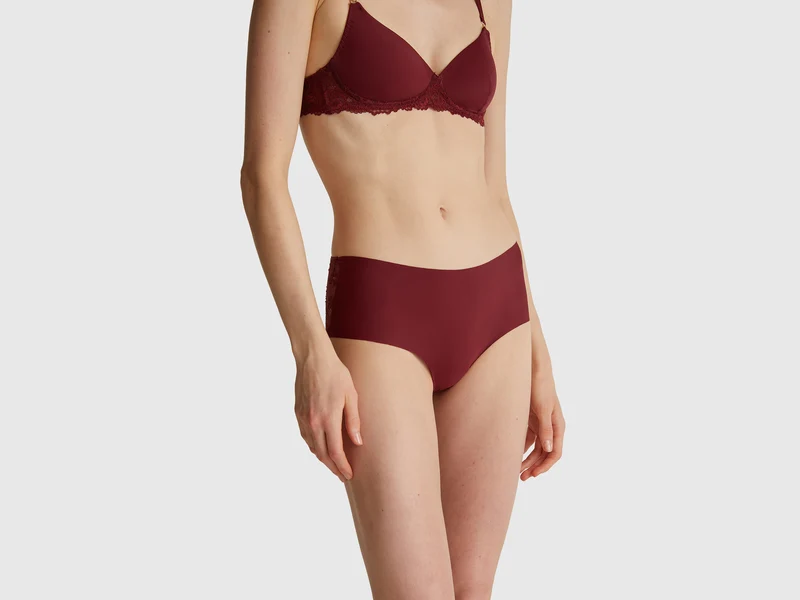 Stretch-Culotte mit Spitze