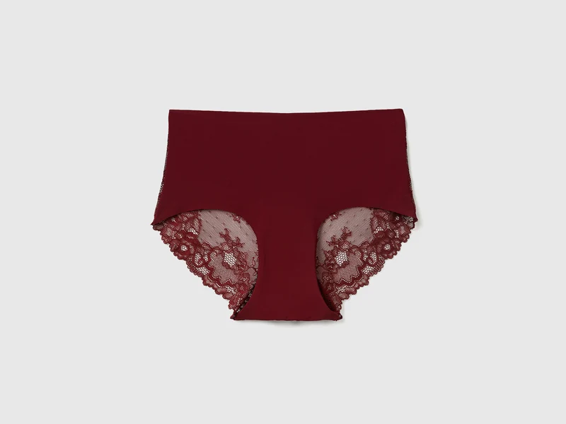 Stretch-Culotte mit Spitze